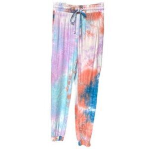 Derek Heart Pastel Tie Dye Lounging Joggers Sz M #03